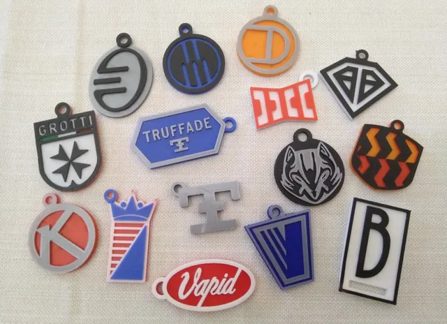 Vehicle Brand Keychains - Grand Theft Auto