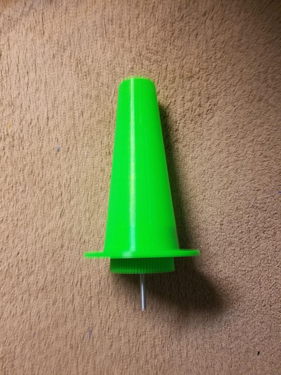 Yarn Cone for Knitting, with Drill Mount Adapter (Parametric) by