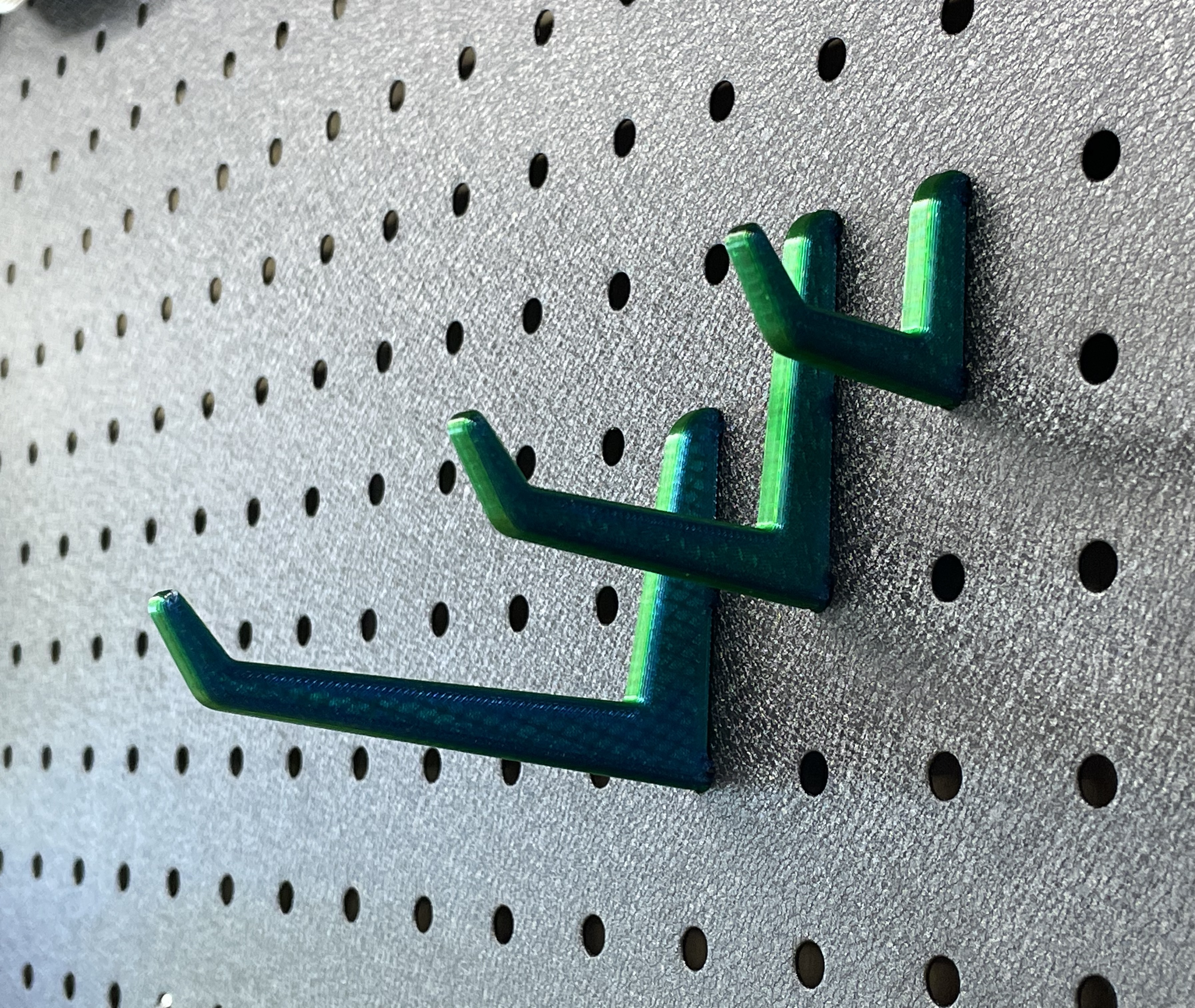 Peg Hooks for Metal/Steel Pegboards - Metric and Imperial