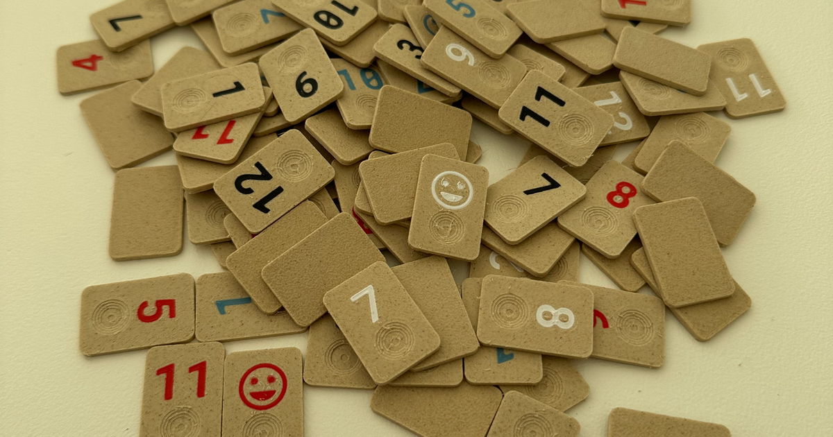 Rummikub tiles with dimple by vrwim Download free STL model
