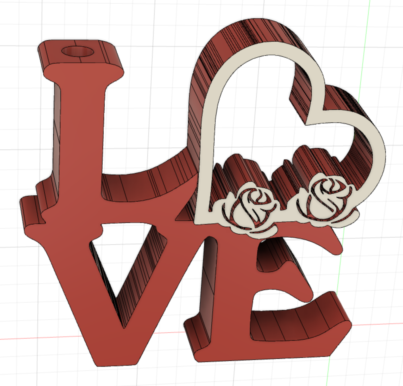 Miniatura 2 do modelo 3D Vase LOVE
