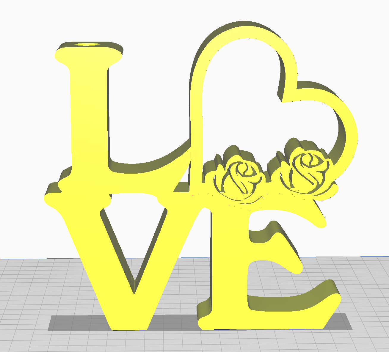 Miniatura 3 do modelo 3D Vase LOVE