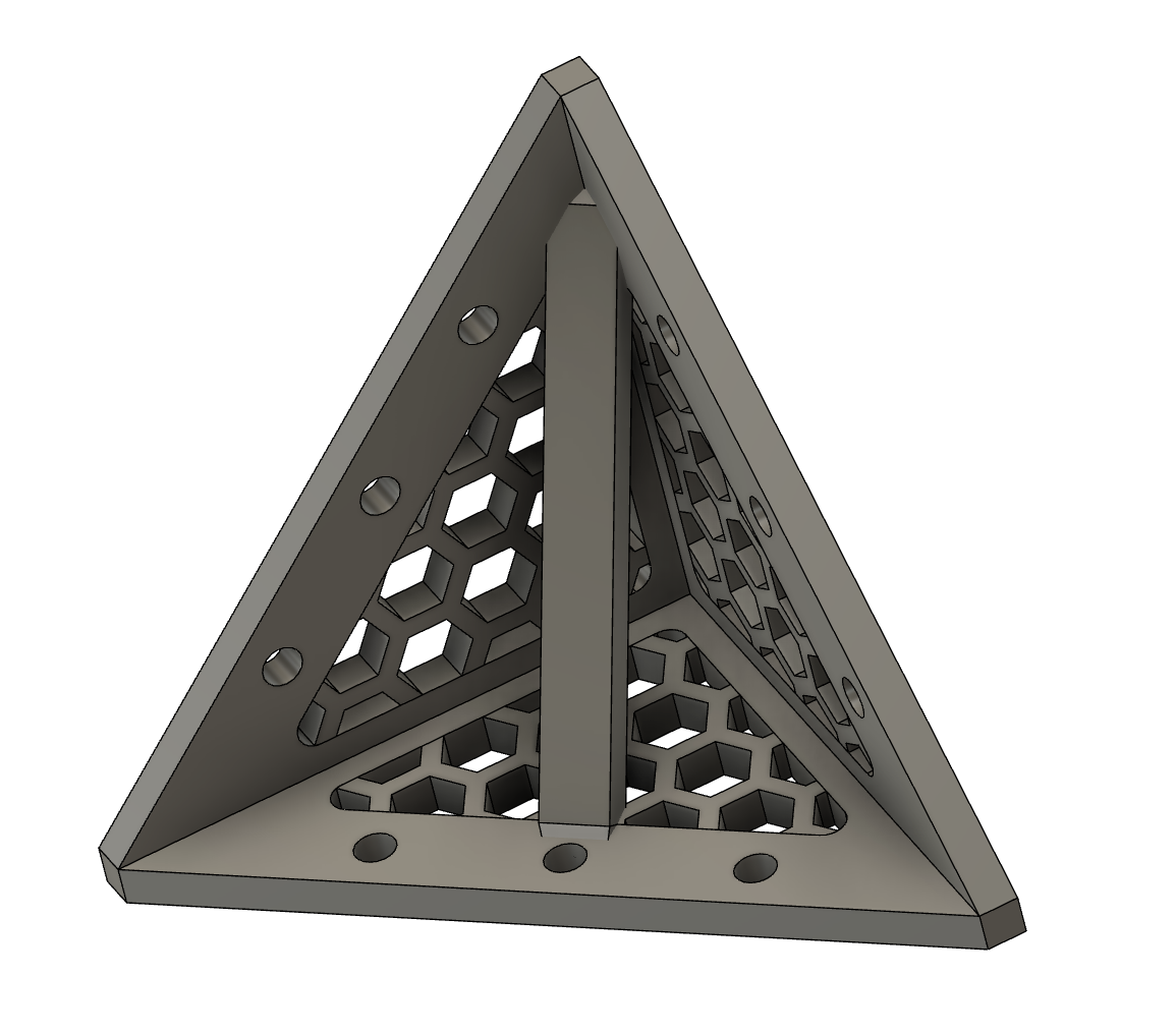 Hexagon Corner Bracket with Cable Management