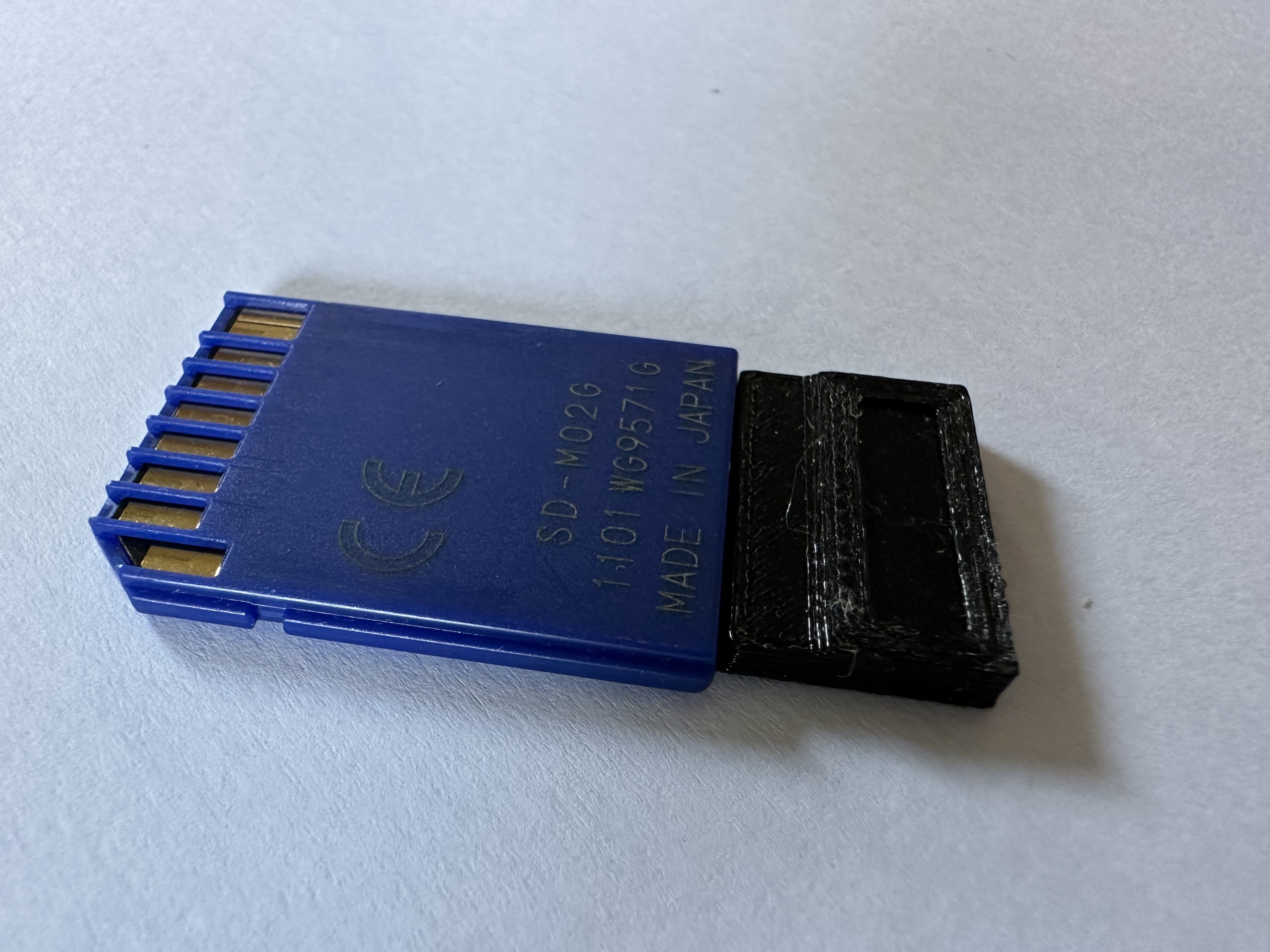 SD Card spacer for Prusa printer card removed problem by Kevin