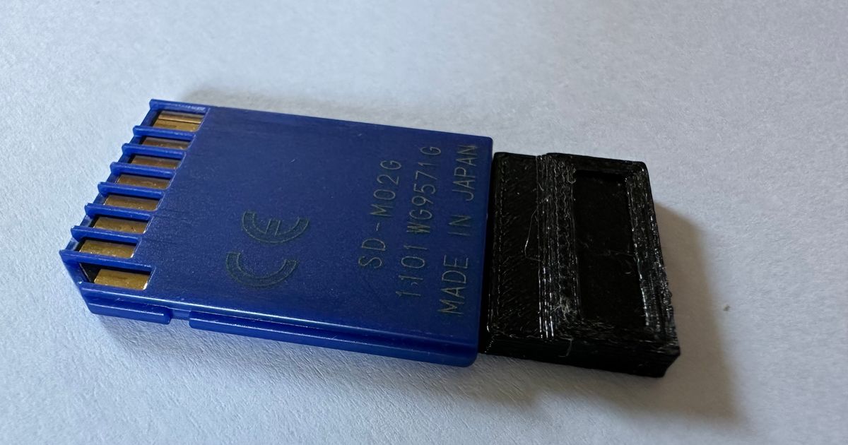 SD Card spacer for Prusa printer card removed problem by Kevin