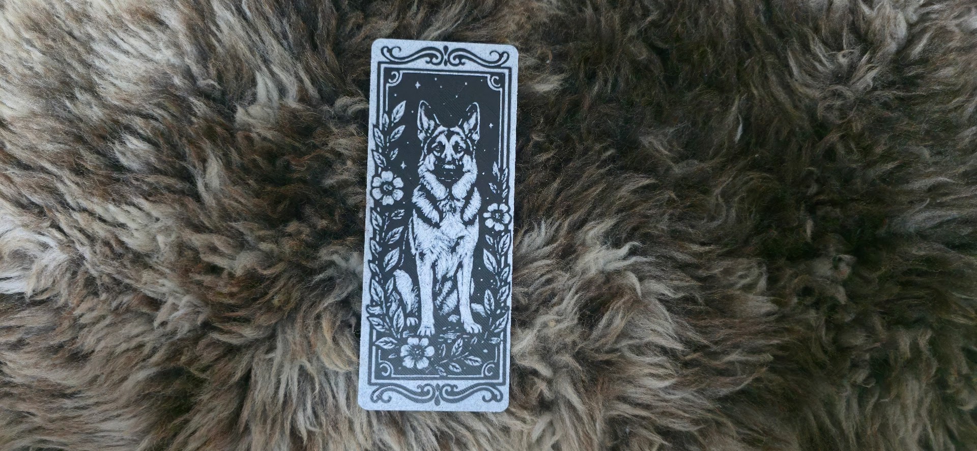 German Shepherd Loyal Dog Portrait Bookmark