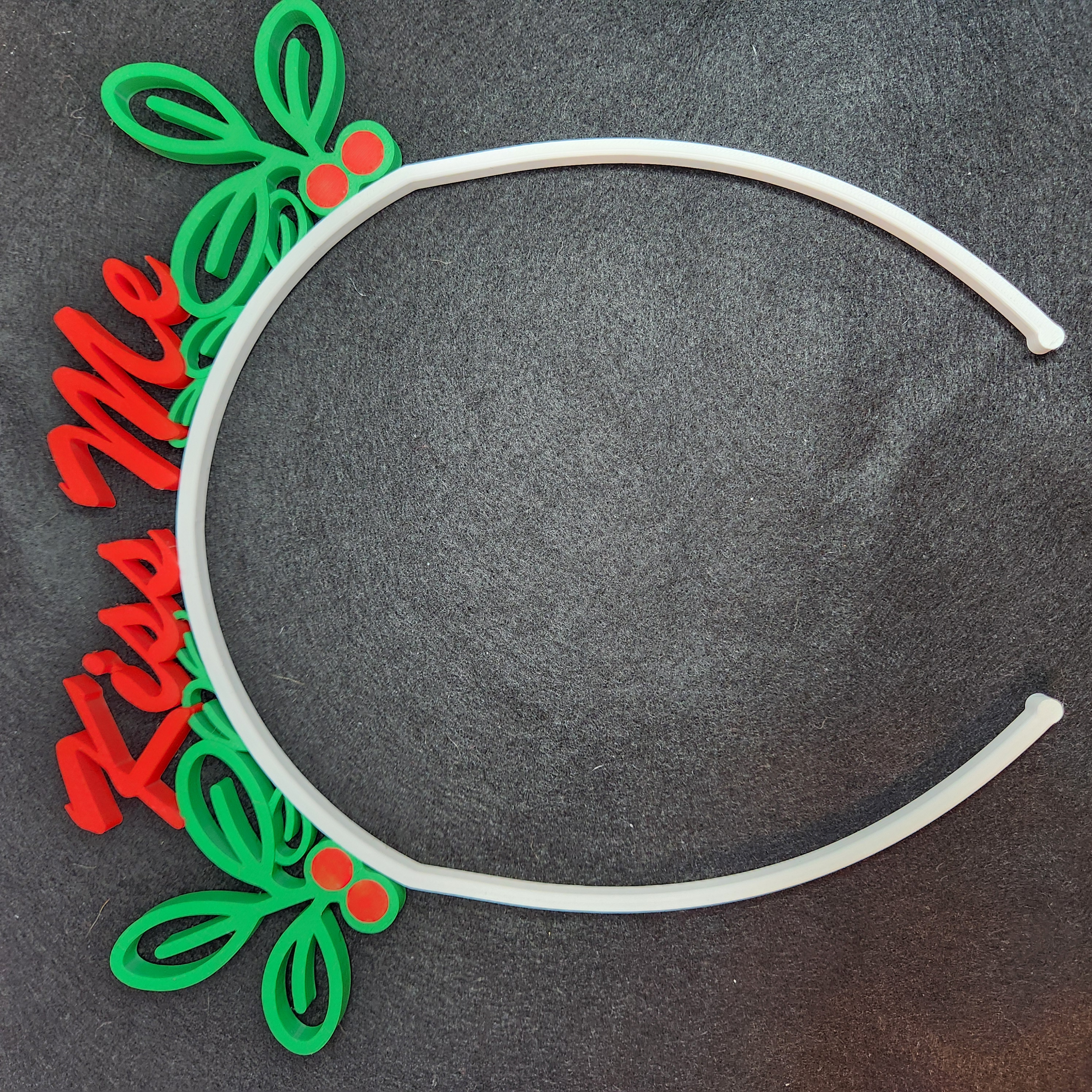 Christmas Party Mistletoe Kiss Me Headband