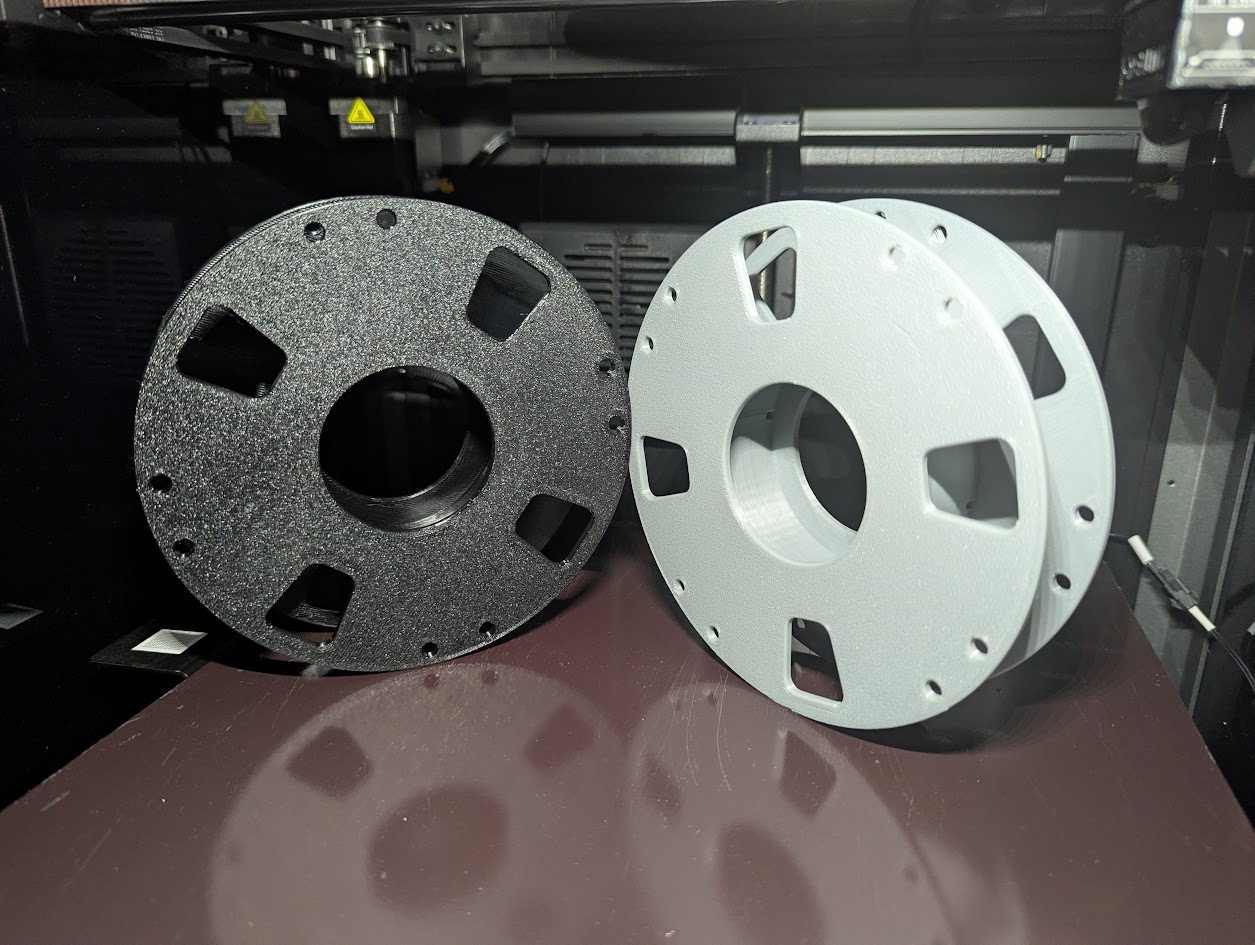 250g reusable spool with holes on both sides
