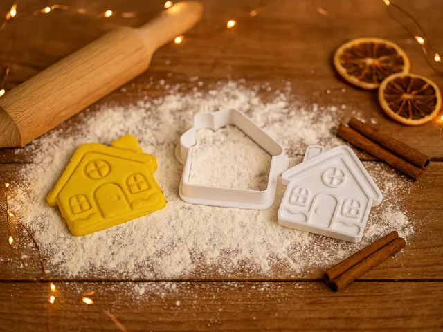 House Gingerbread Cookie Cutter & Stamp