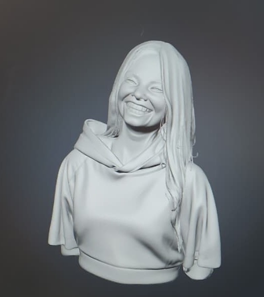 Salish Matter Half Body Sculpture
