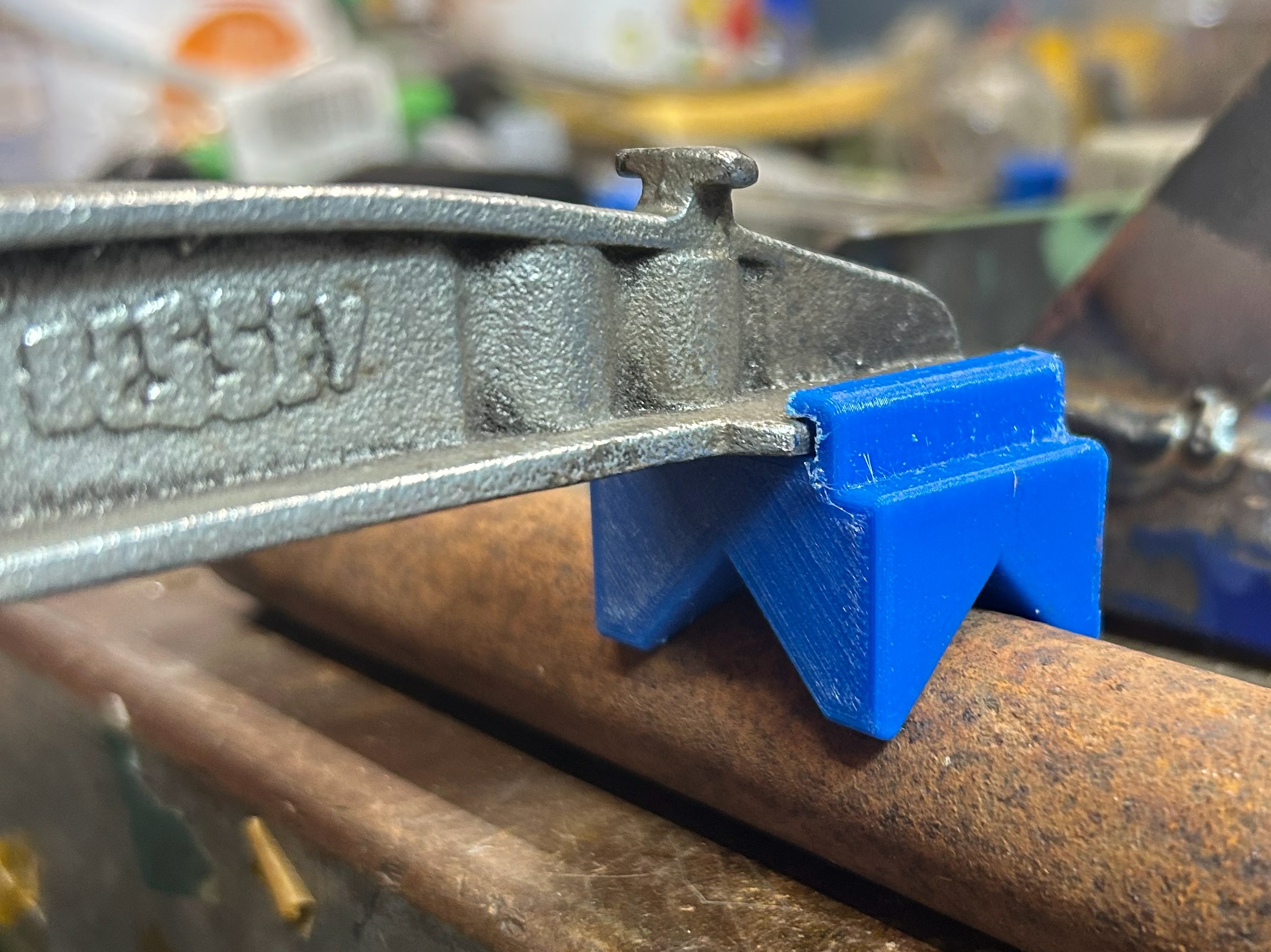 Bessey clamp pads for clamping pipes and round stock