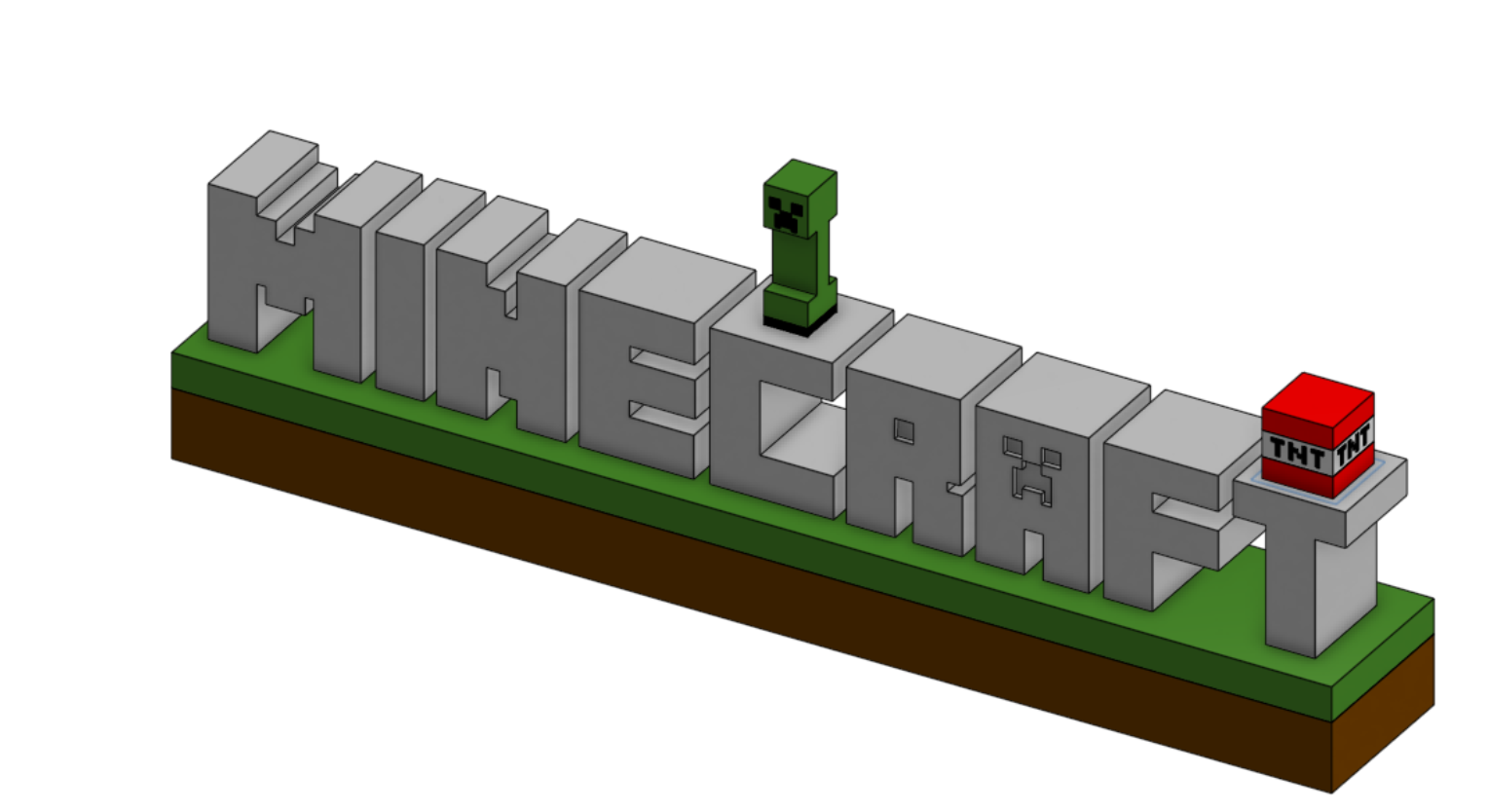 3D MINECRAFT LOGO