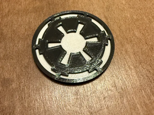 Star Wars 3" Imperial Logo Coaster Two-Tone