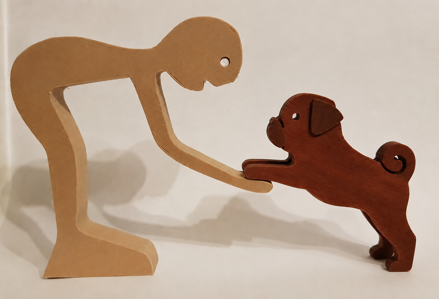 Mann mit Mops/Man with pug