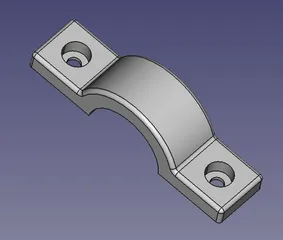 Clamp Schelle (FreeCAD) fully parametric