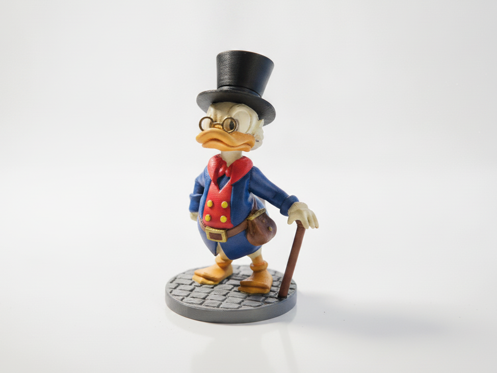Professor Duck Figurine Animal Character 3D Printable