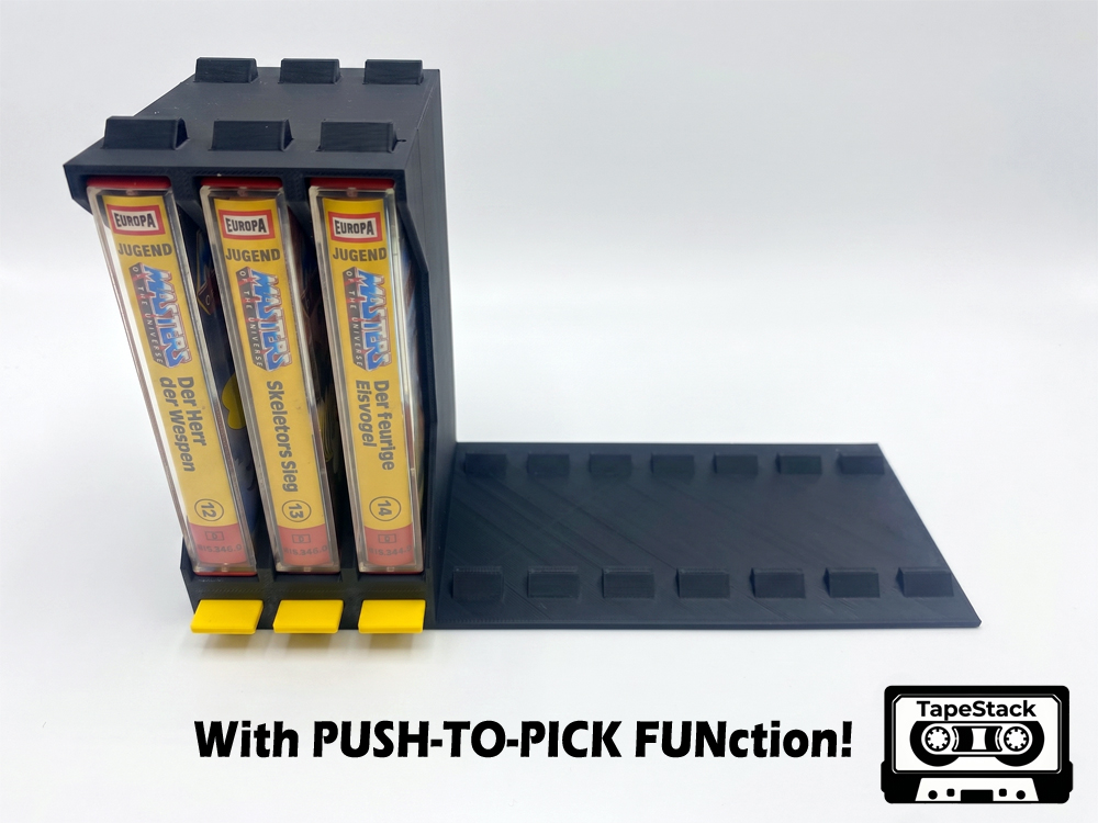 TapeStack BASE - The tape rack with PUSH-TO-PICK FUNction