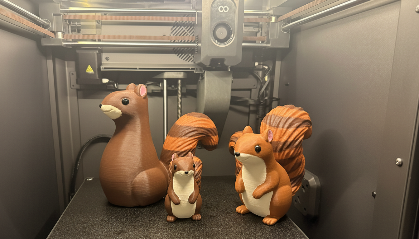 Cute Squirrel Decoration Set - Whimsical Woodland Accents