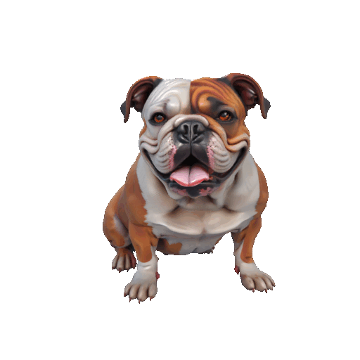 Bulldog Figurine – 3D Printable Chunky Dog Model