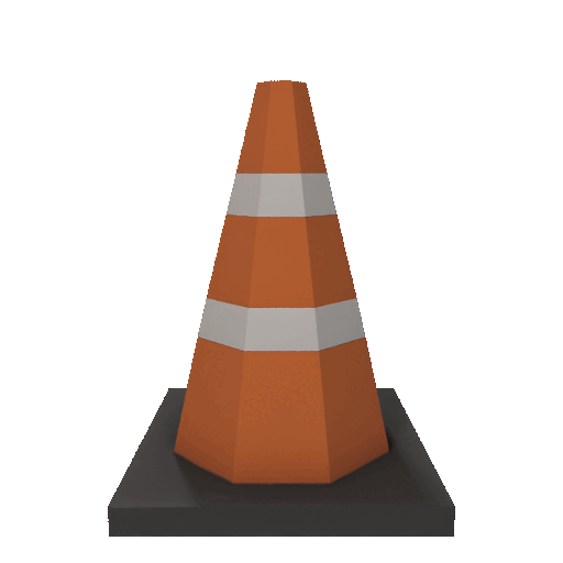Low Poly Traffic Cone — thumbnail 2