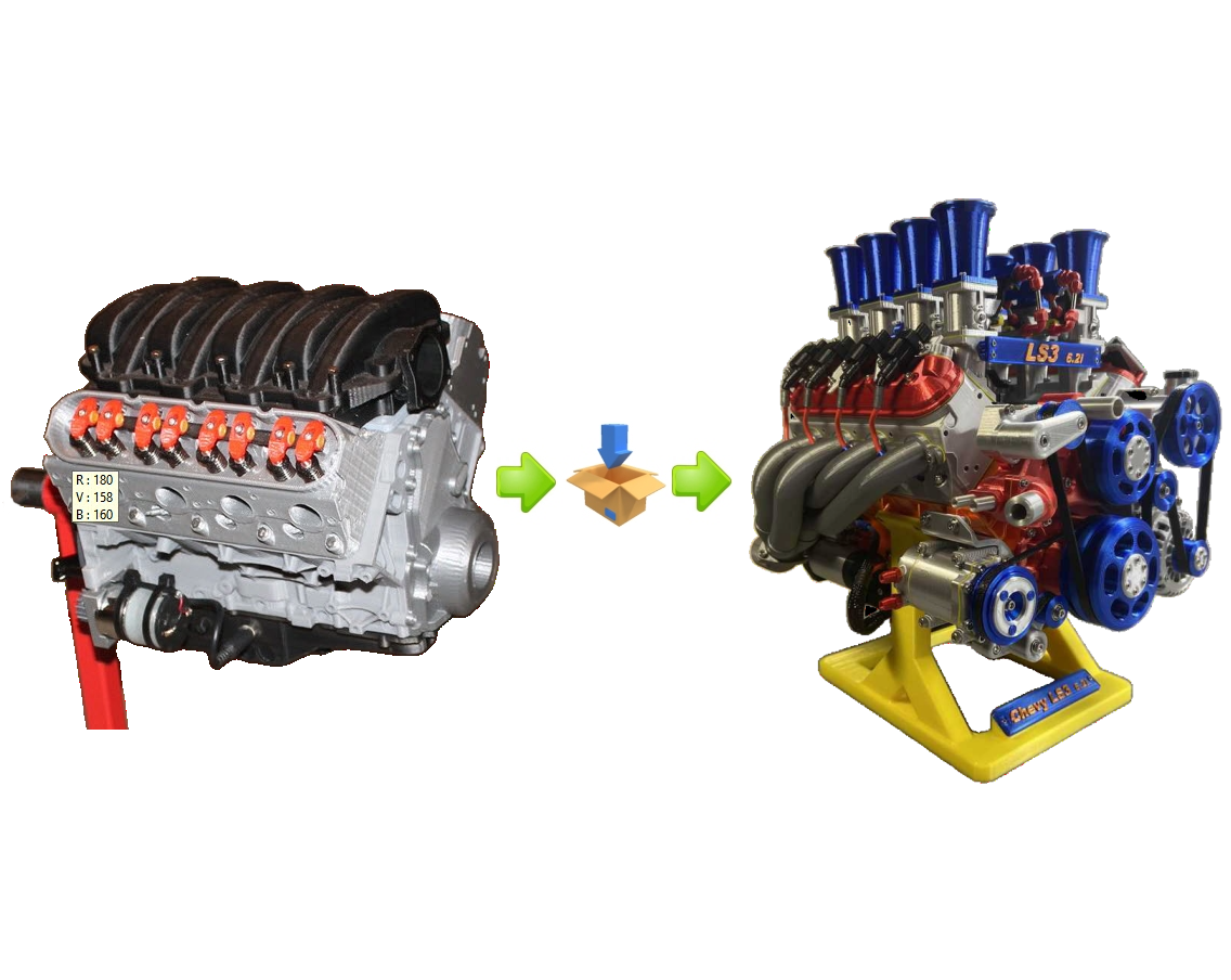 Chevy LS3 Engine / Complete Package of Paid Add-ons