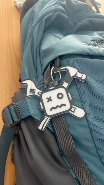 3738 The Error Codes logo keychain