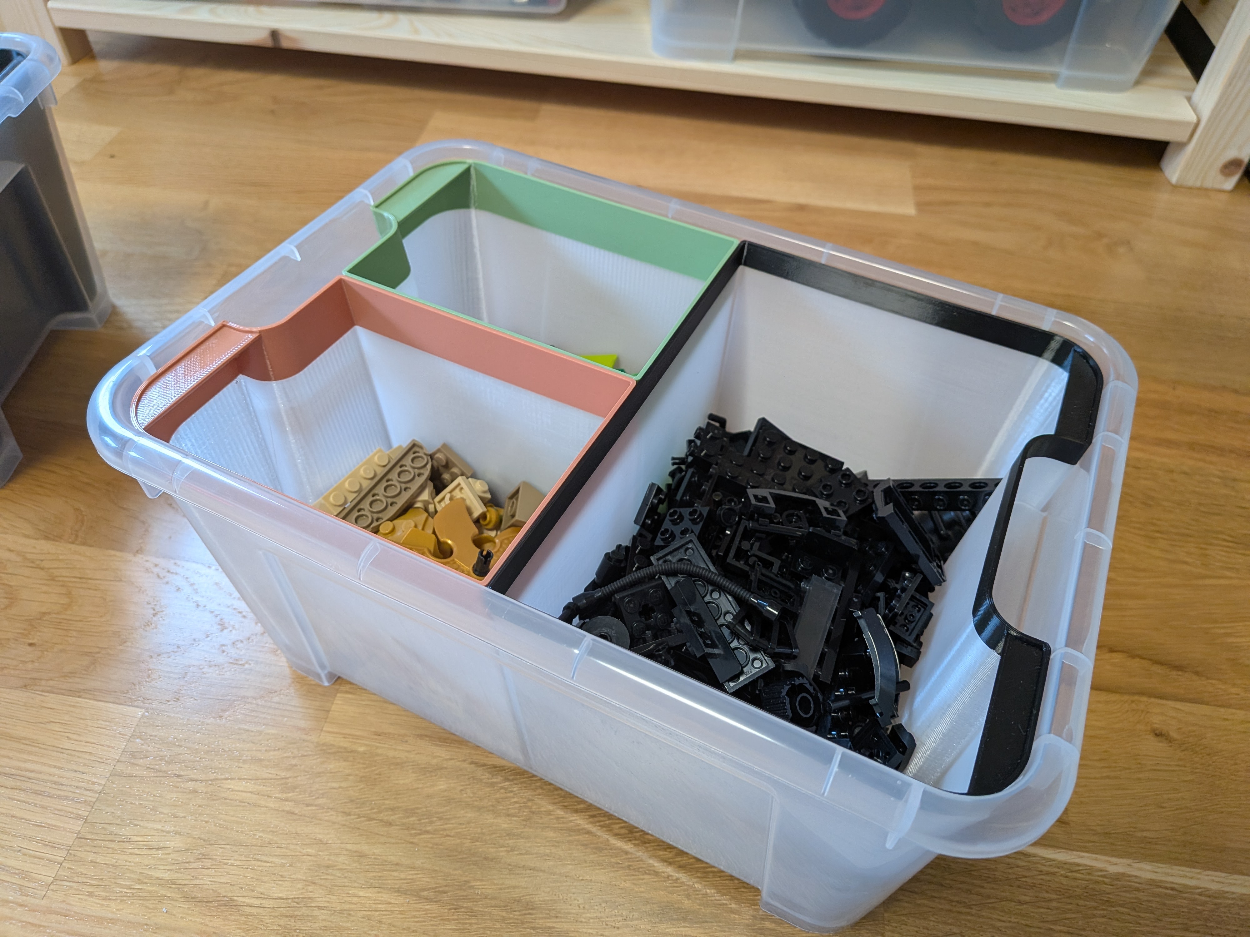 Bin inserts for IKEA Samla plastic bin
