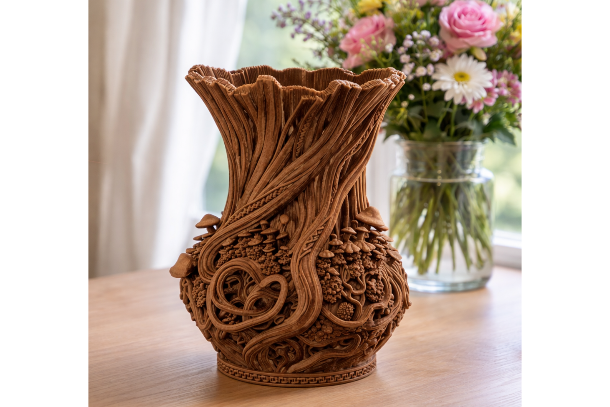 Forest Root Vase, Decorative Nature Planter