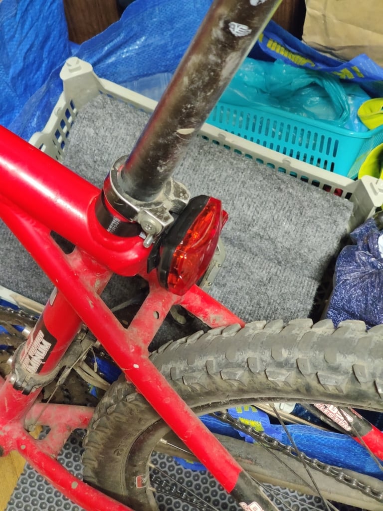 Rear bike light mount