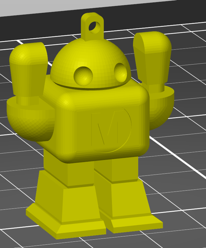 Maker Faire Robot Remixed with Keychain/Necklace