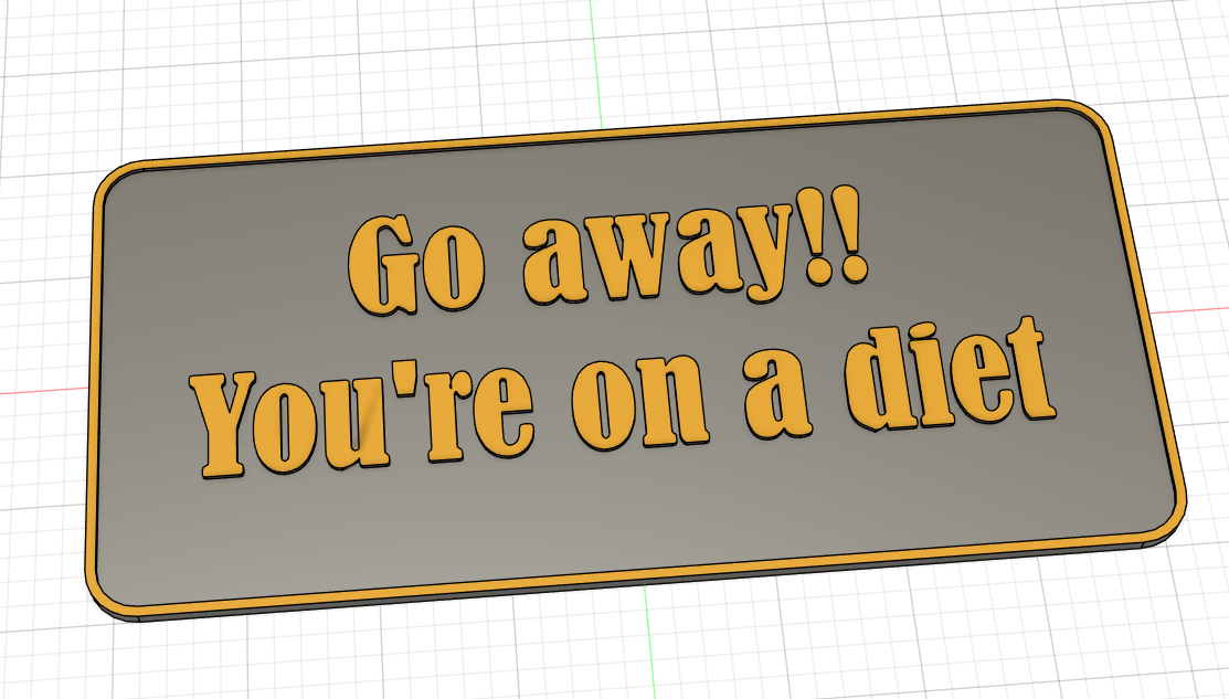 funny motivational diet helper for refrigerator / Cartel motivacional dieta para frigorifico