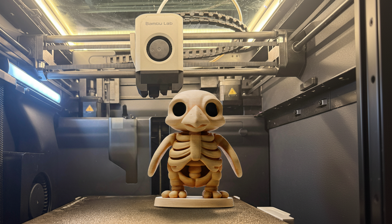 Cute Penguin Skeleton - Whimsical Arctic Remains