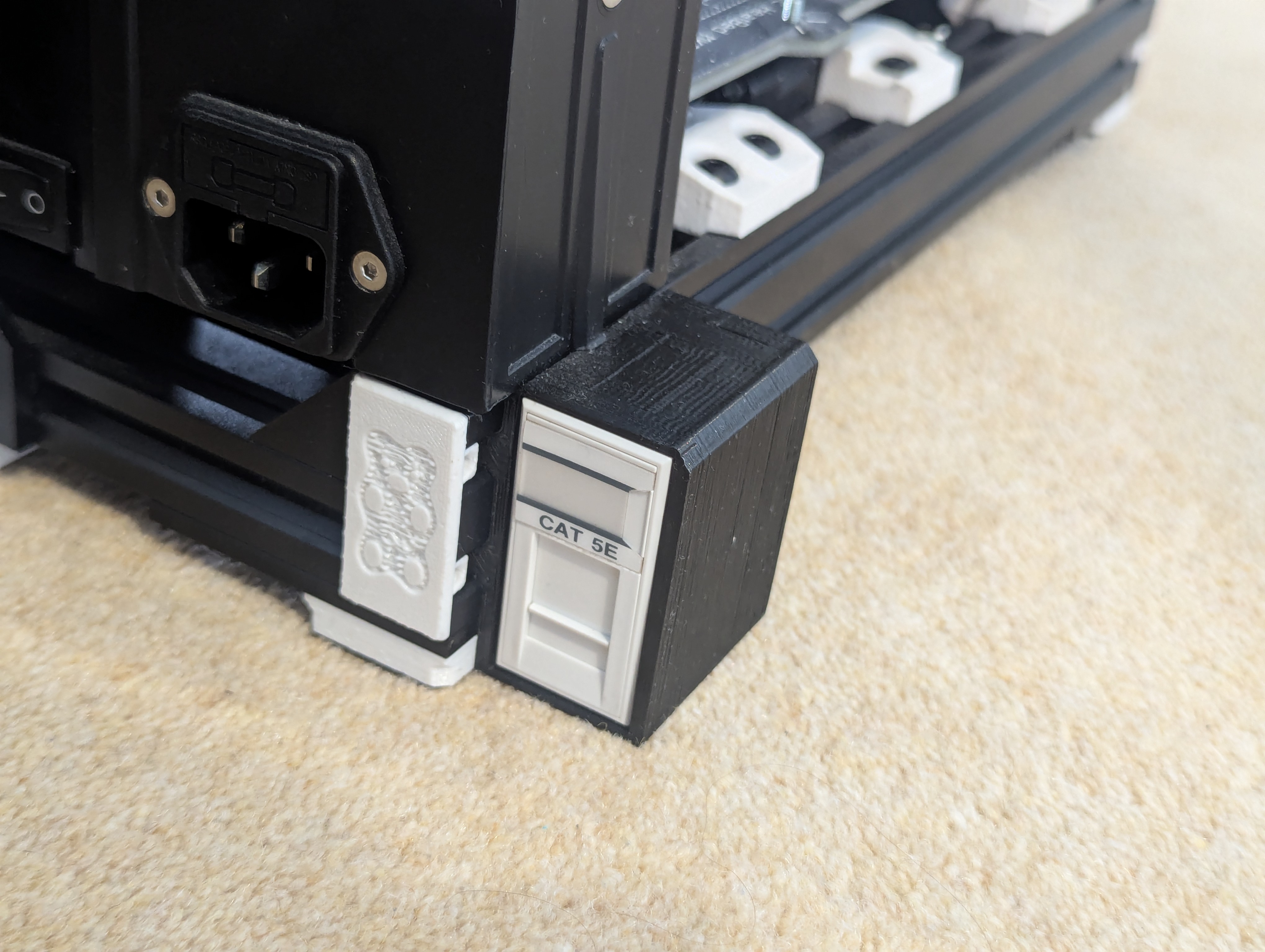 Prusa Bear Ethernet RJ45 Keystone Jack Mount