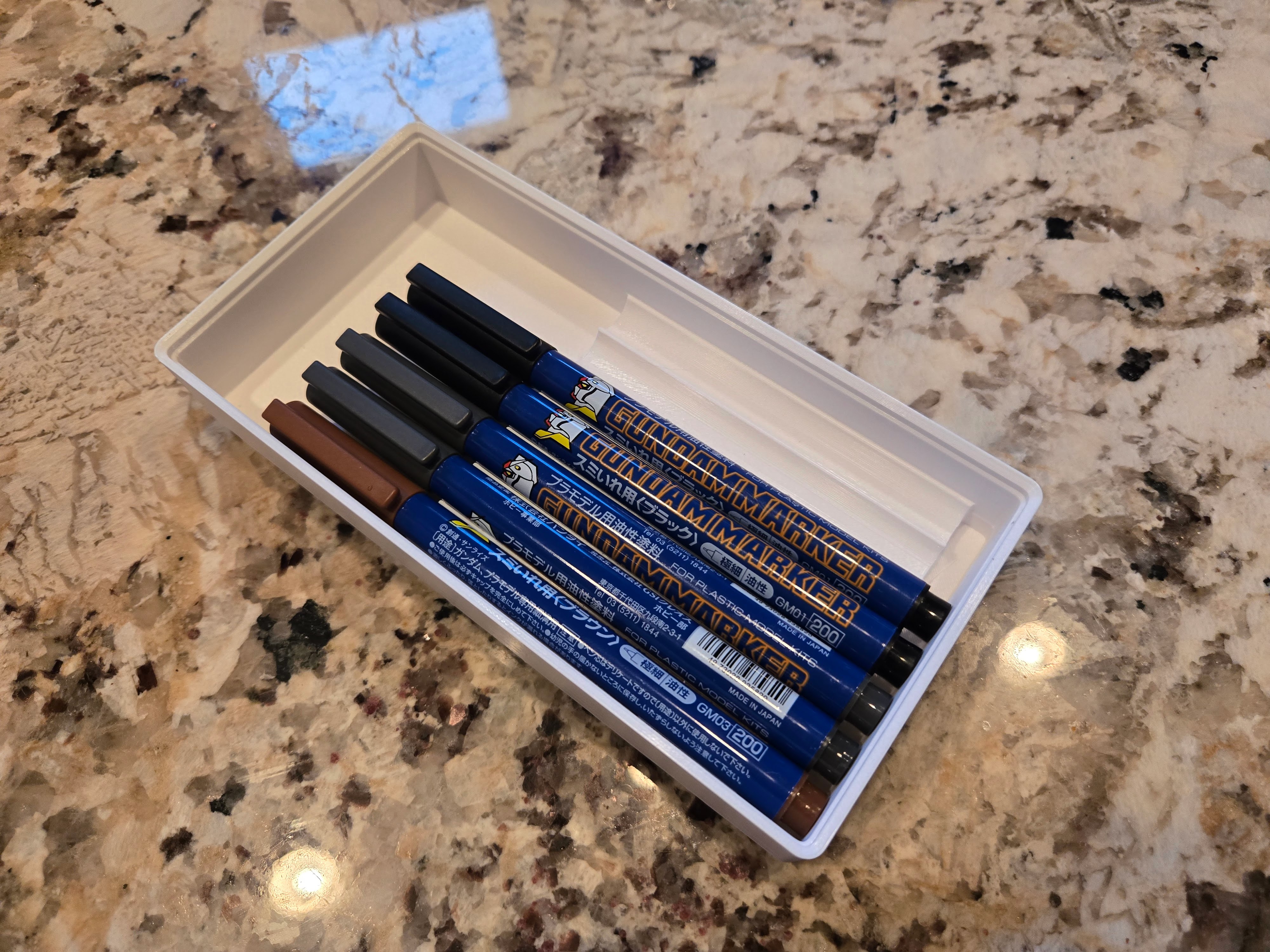 Gridfinity gundam marker tray
