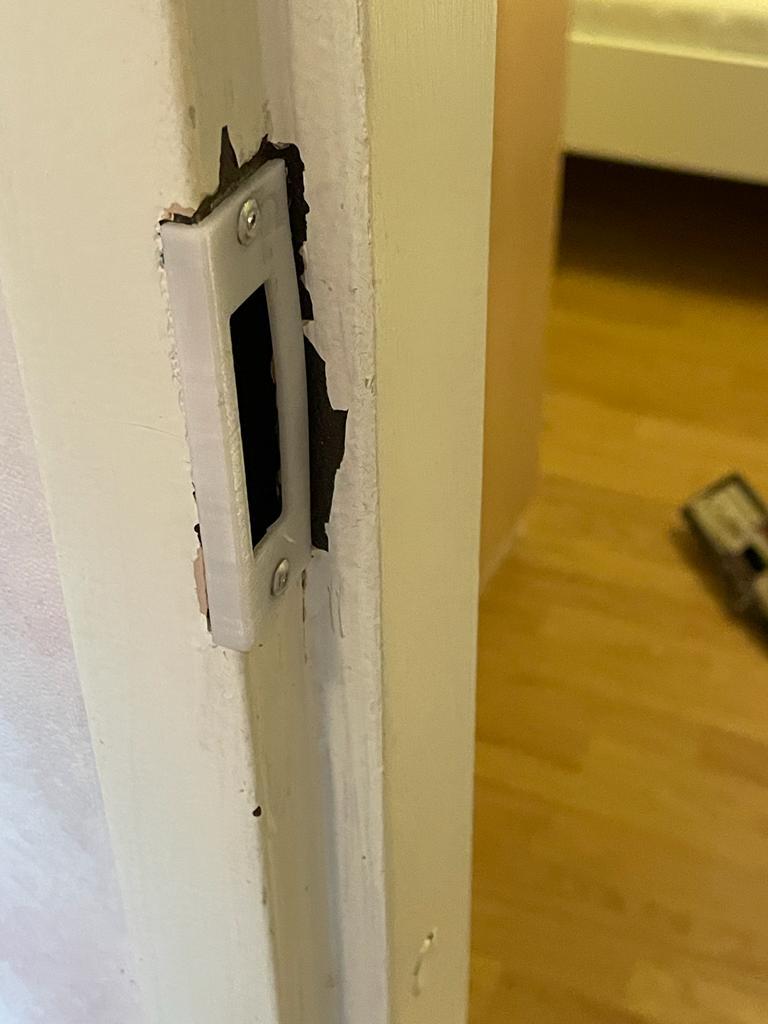 Striker plate repair plate Polynorm doorframe/Schliessblech