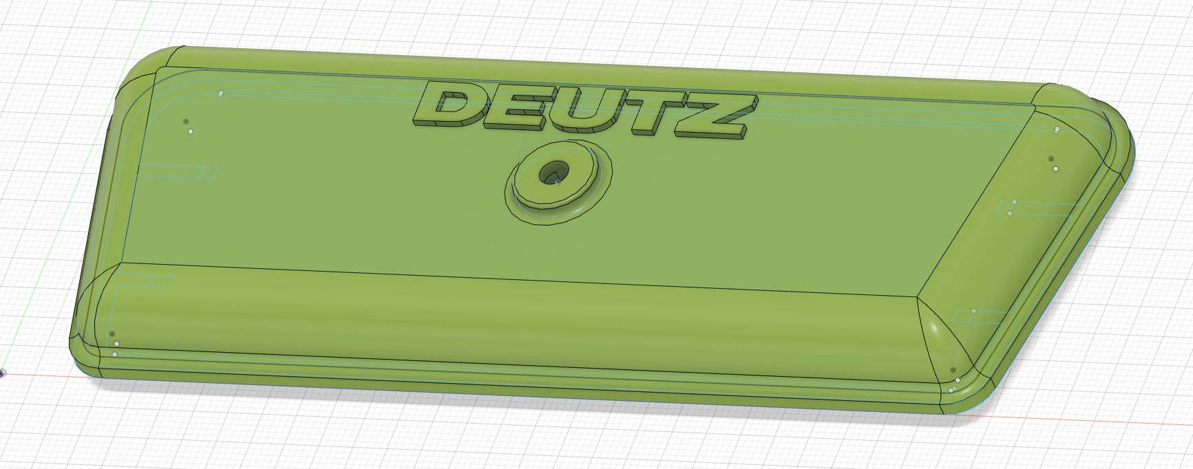 Fusebox lid Deutz Sicherungsdeckel