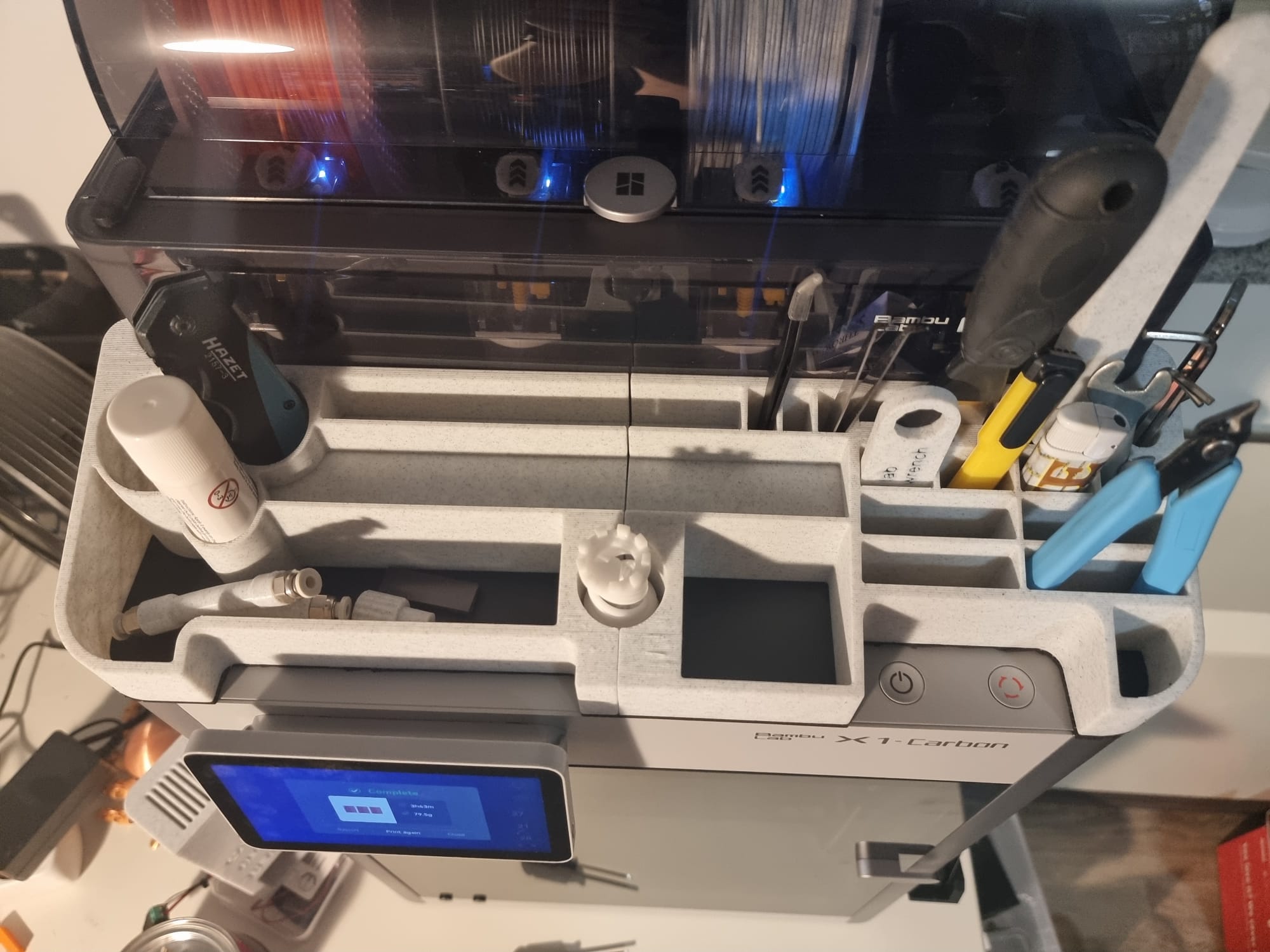 AMS Top Tool Storage less holes 3D model thumbnail