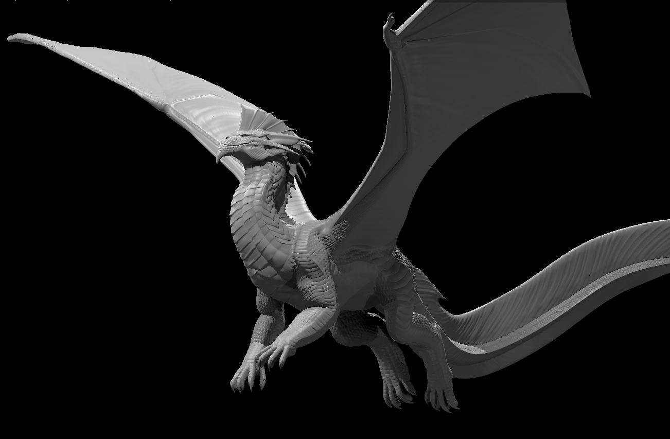 Dragão Prateado Adulto - Adult Silver Dragon