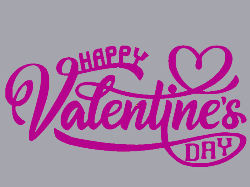 Valentinesday Text decoration