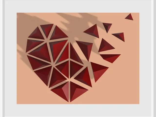 3D Wallart - Low-poly Heart (Not only for Valentinesday)