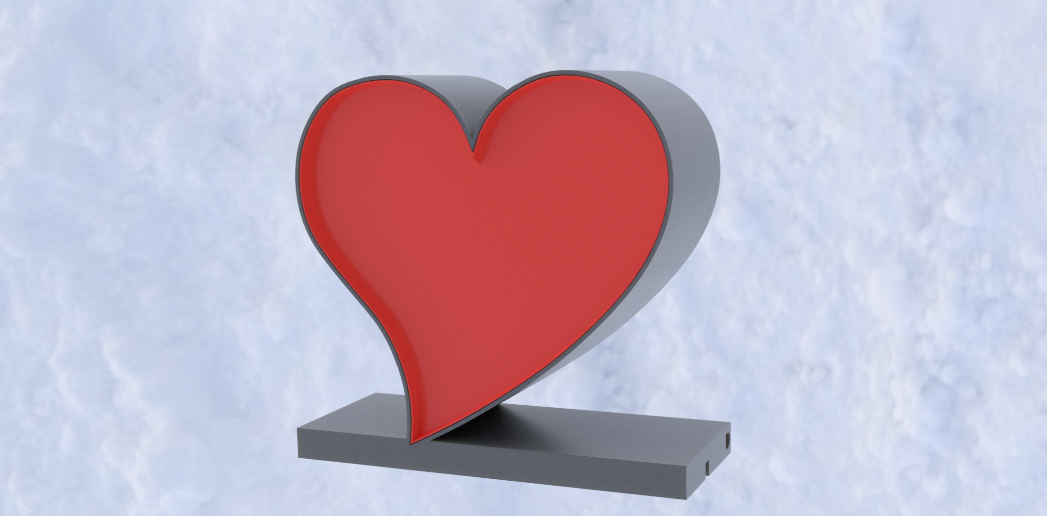 Glowing Wled heart