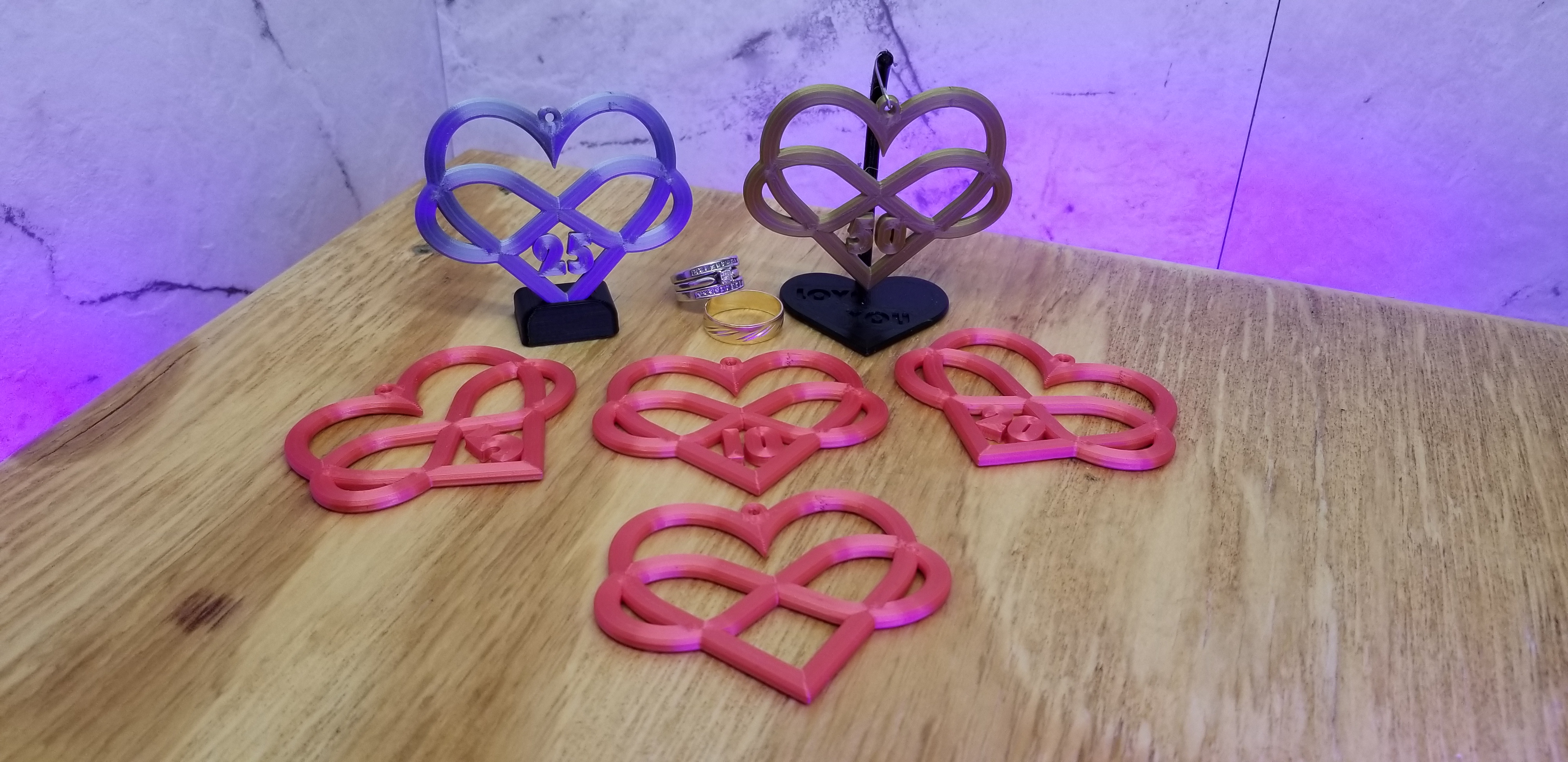 Heart Infinity Pendant/Ornament/Accent