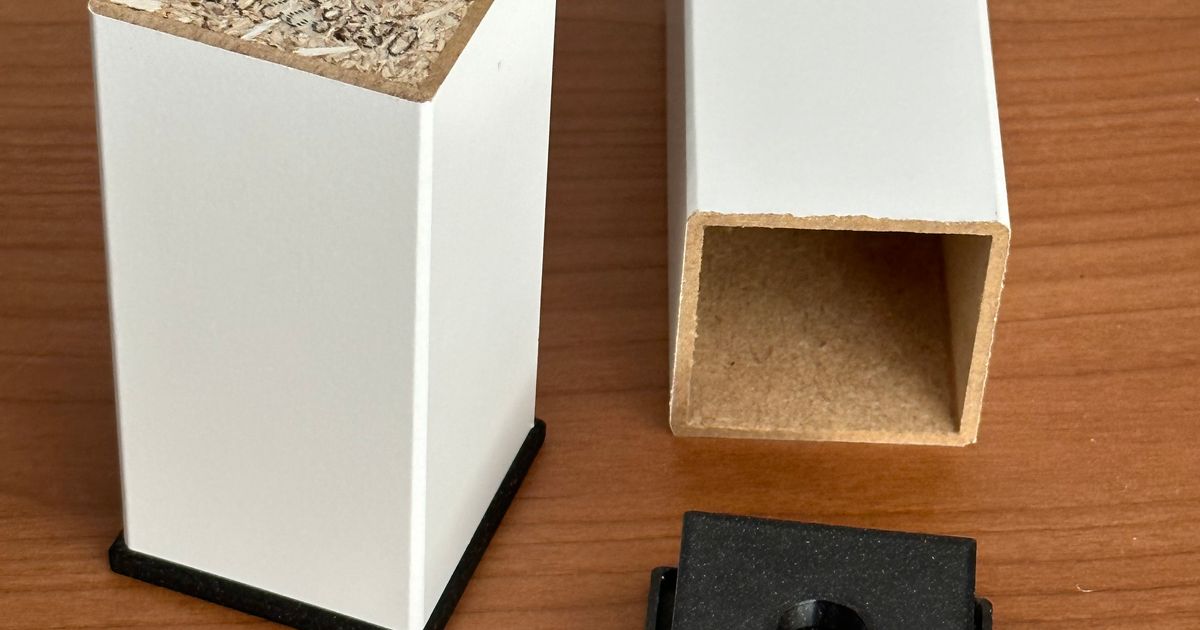 Foot / bracket for a cut / shorten Ikea LACK Table Leg by TheGm4nUK