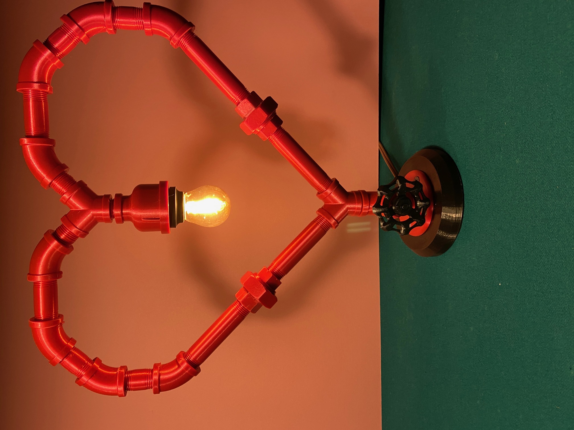 love light rotary-pipe valve version single light