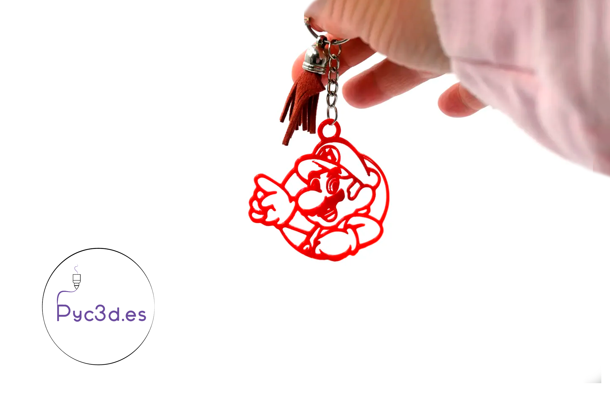 MARIO BROS SILHOUETTE KEYCHAIN