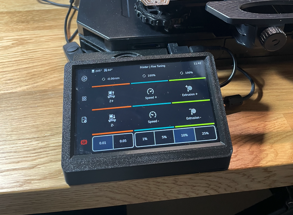 Raspberry Pi + Osoyoo 5 DSI screen case Klipper screen by Ilan