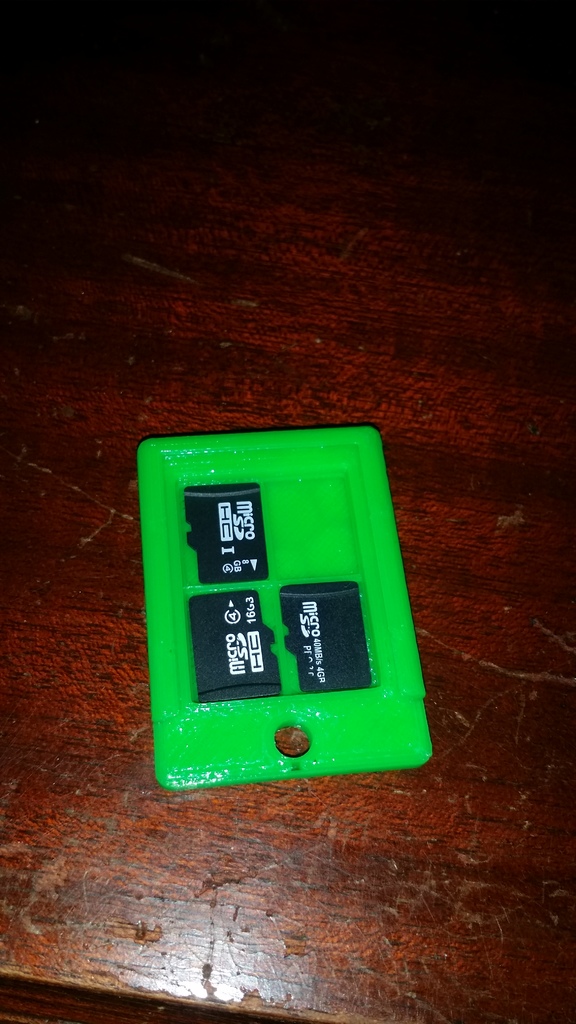 4x Micro Sd card case remix by kd5jbk Download free STL model