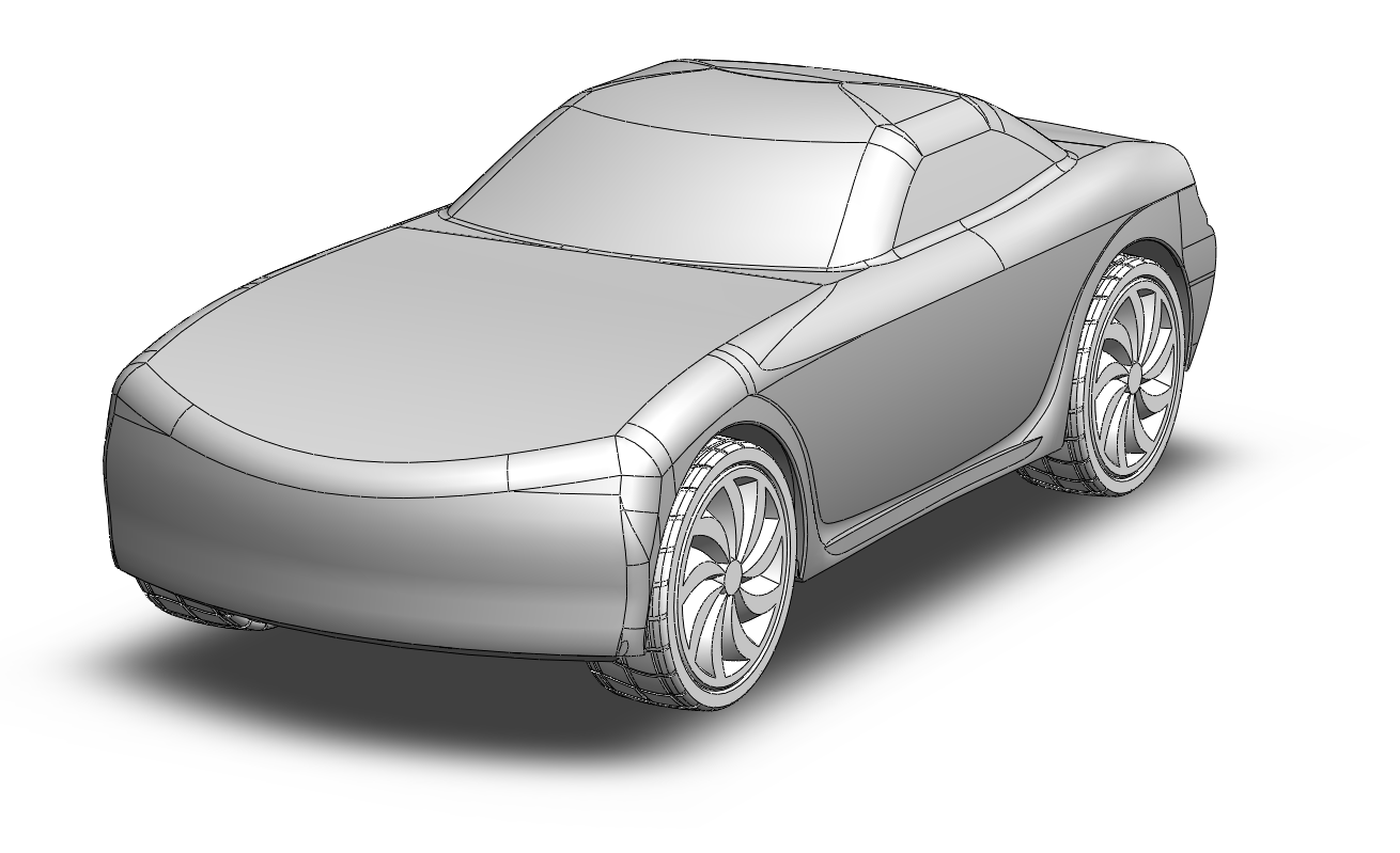 Toy Sports car by Thijs Download free STL model