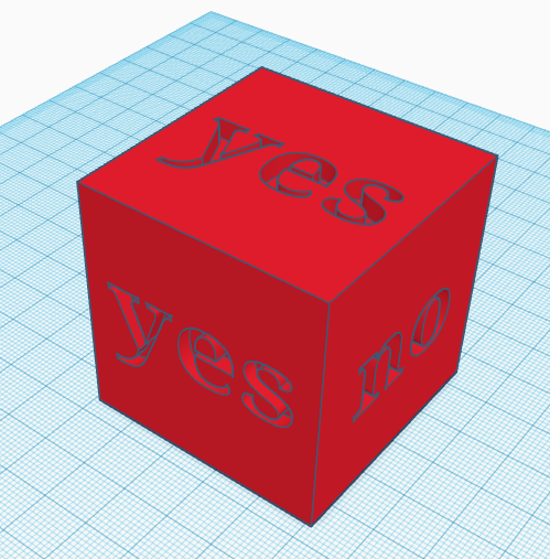 yes no cube