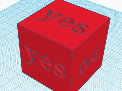 yes no cube